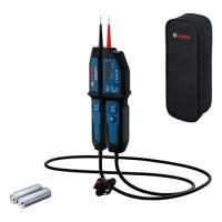 Bosch Professional GVT 1000-15 Spannungsprüfer bis 1000 V AC/DC mit LED Anzeige und Signalton